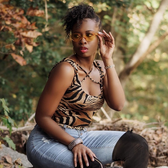 Tiger Print Top - Picture 1 of 4